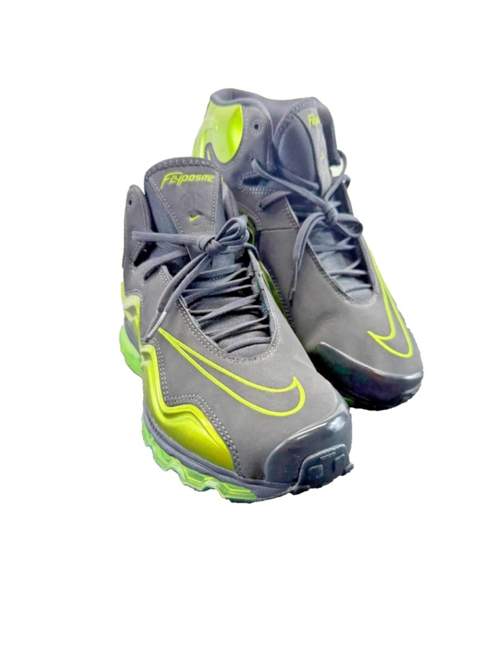 Nike Air Max Flyposite Anthracite Brilliant Green 536850-013 Men's Size 8.5